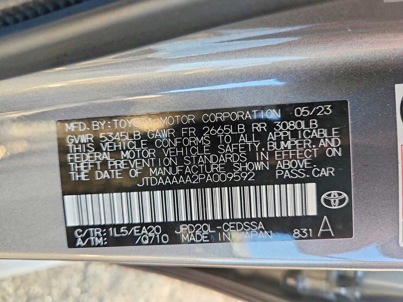 Toyota Mirai XLE 2023