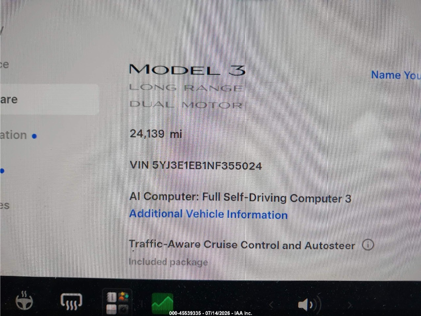 Tesla Model 3 LONG RANGE 2022