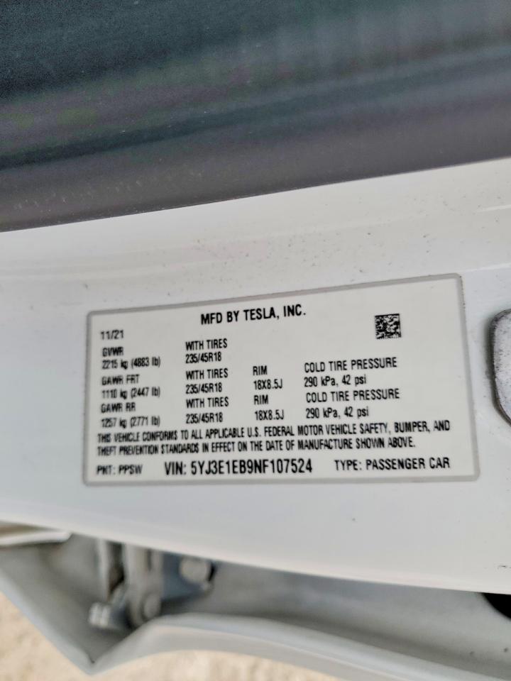 Tesla Model 3 2022
