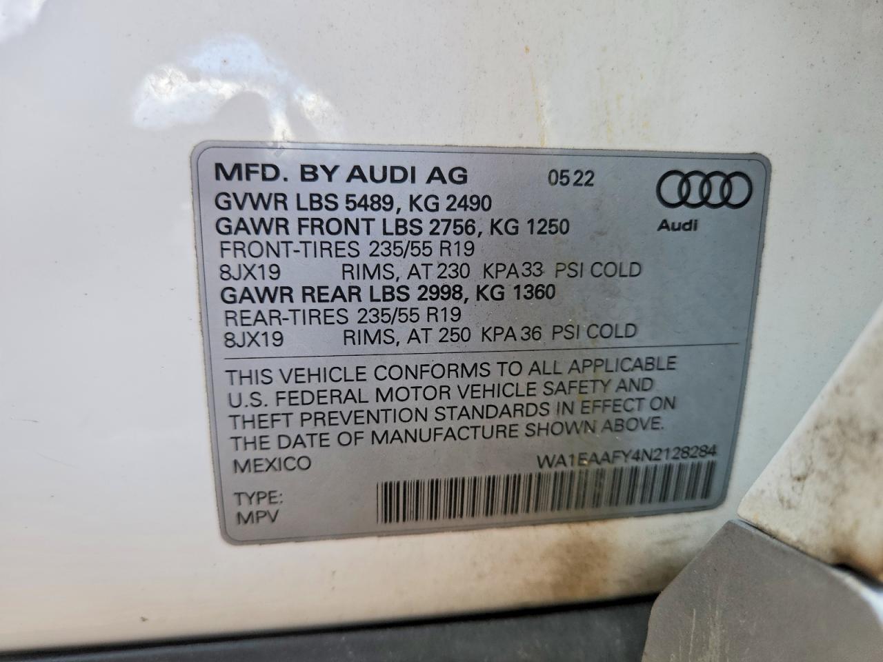 Audi Q5 PREMIUM PLUS 45 2022