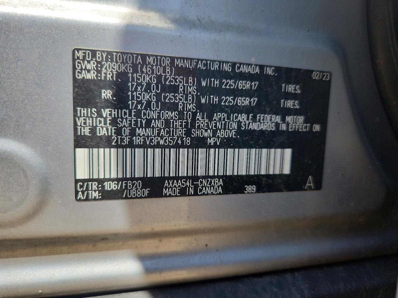 Toyota RAV4 LE 2023