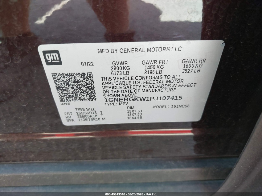 Chevrolet TRAVERSE LT CLOTH 2023