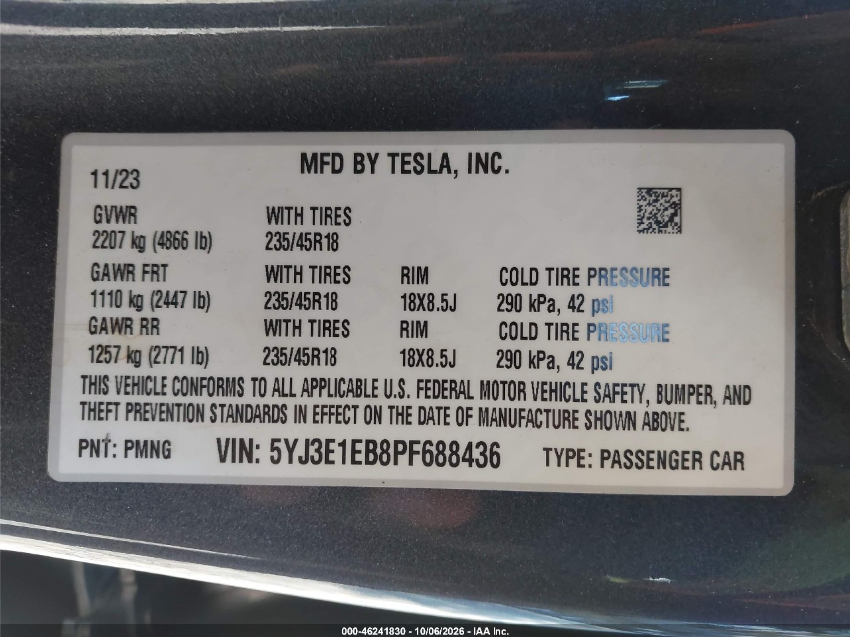 Tesla Model 3 2023