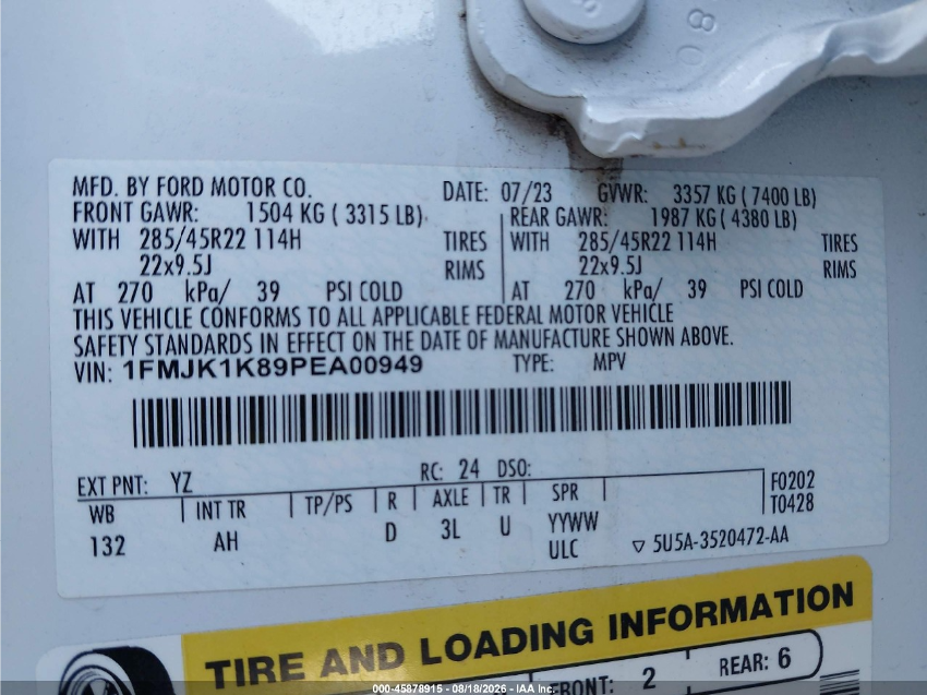 Ford Expedition LIMITED MAX 2023