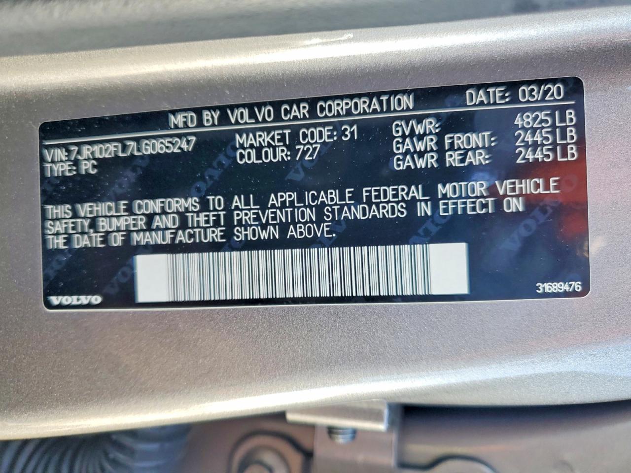 Volvo S60 T5 INSCRIPTION 2020
