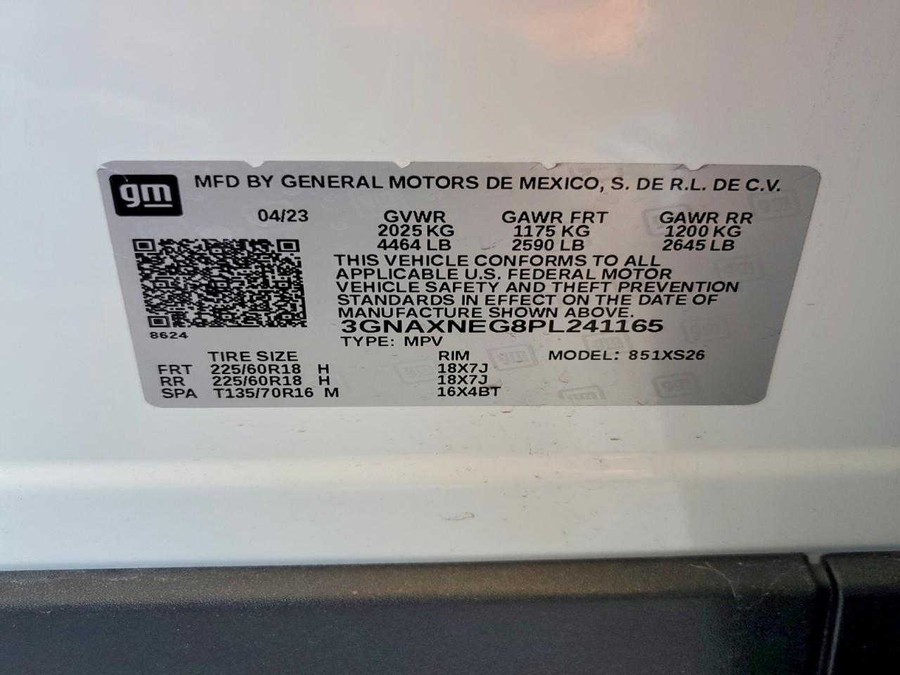 Chevrolet Equinox PREMIER 2023