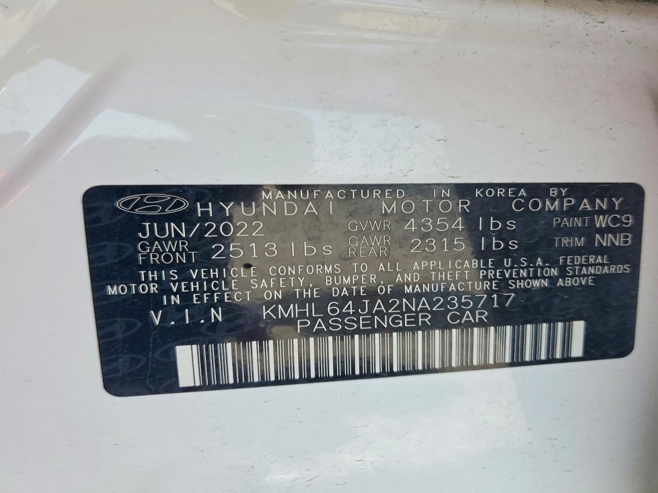 Hyundai Sonata SEL 2022