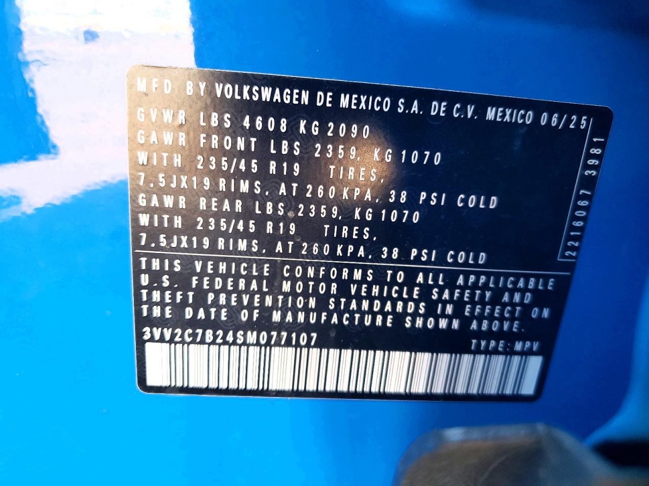 Volkswagen TAOS SE BLACK 2025