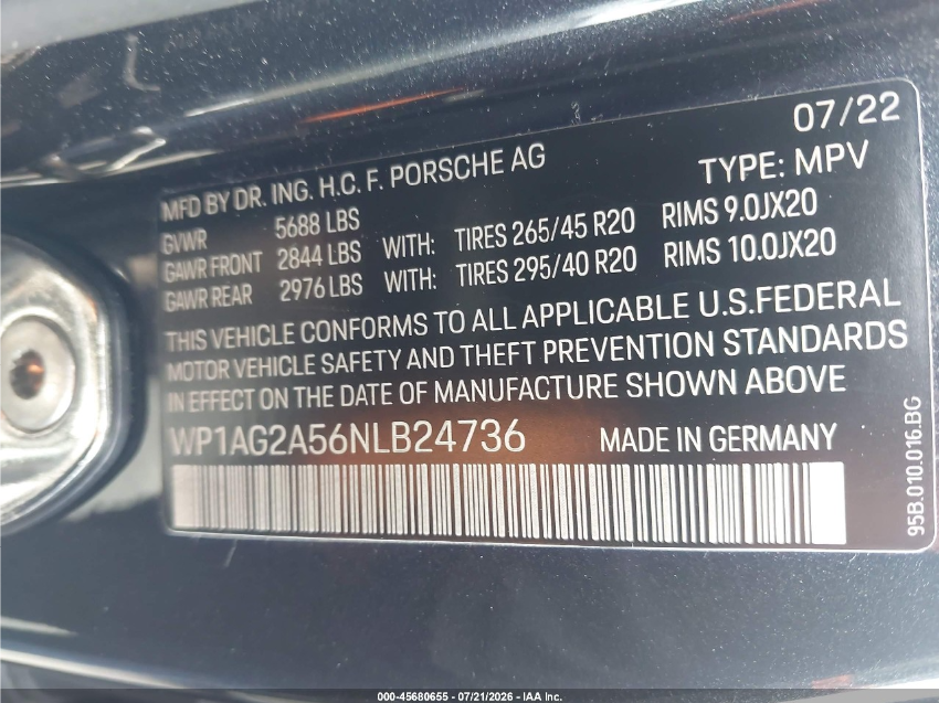 Porsche Macan S 2022