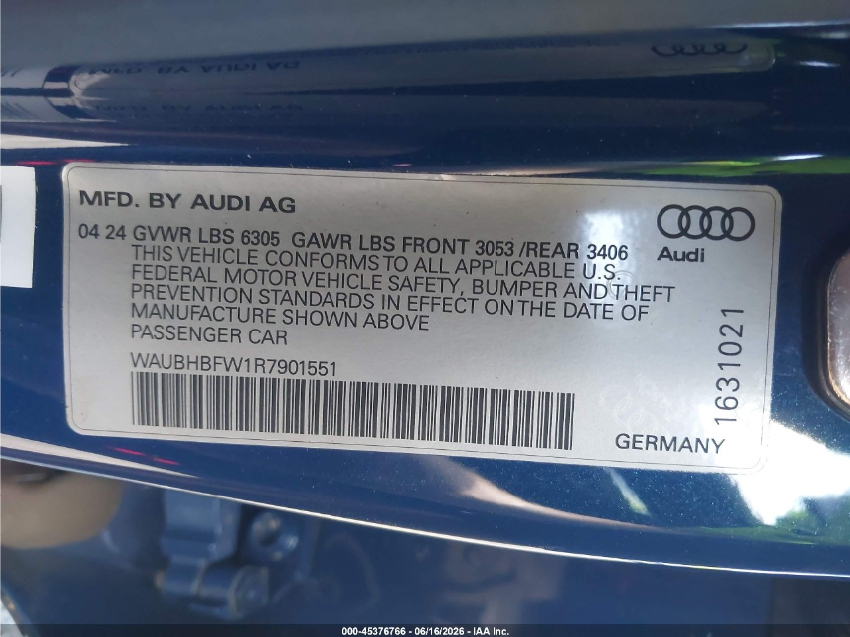 Audi E-Tron GT RS QUATTRO 2024