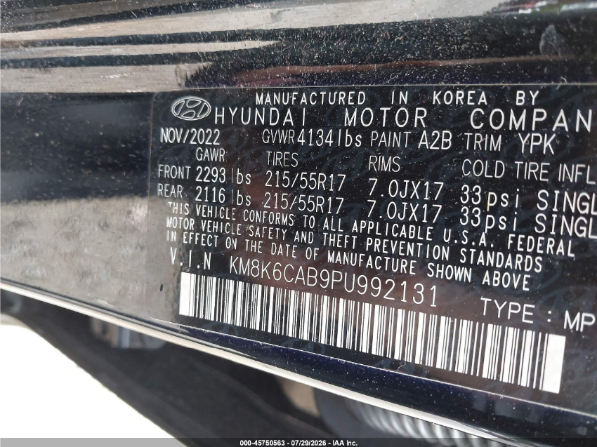 Hyundai Kona SEL 2023
