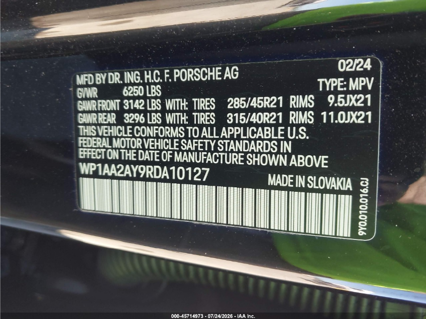 Porsche Cayenne 2024