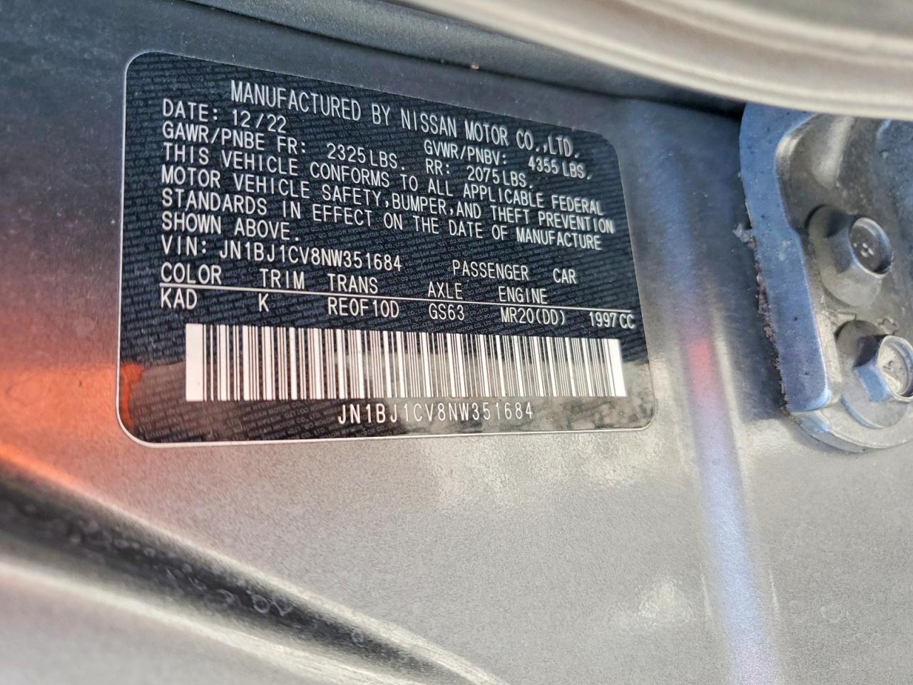 Nissan Rogue SPORT SL 2022