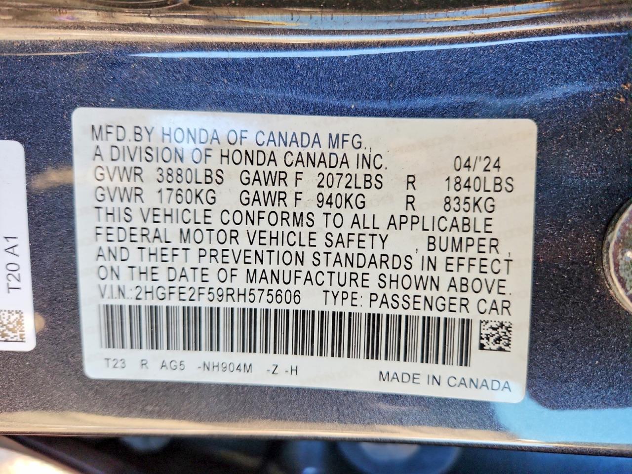 Honda Civic SPORT 2024