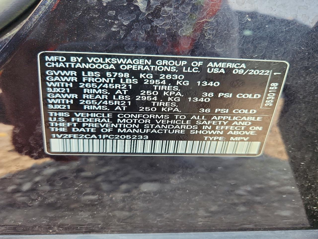 Volkswagen Atlas Cross SPORT SEL PREMIUM R-LINE 2023