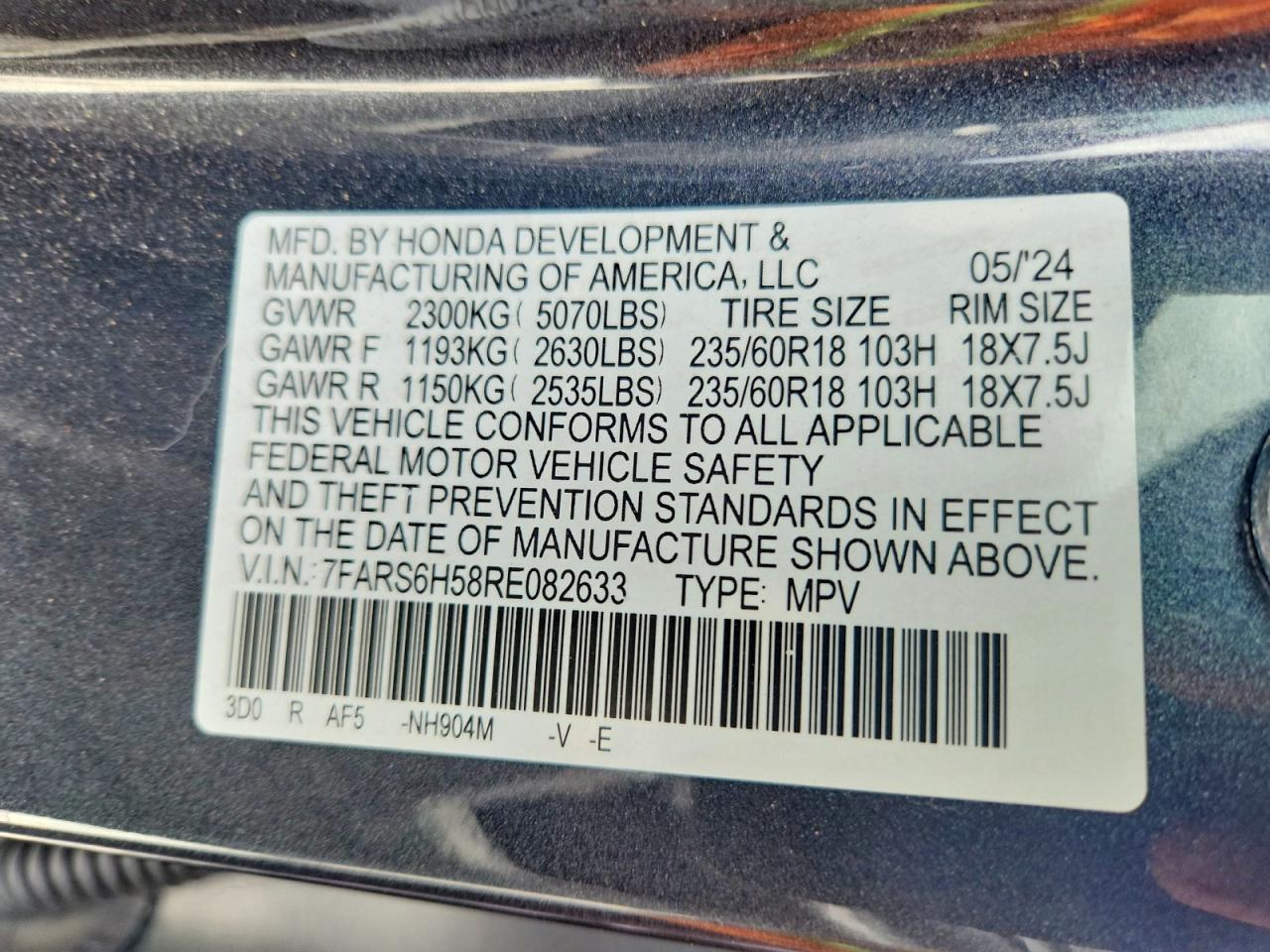 Honda CR-V SPORT 2024