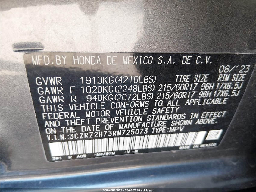 Honda HR-V EX-L 2024