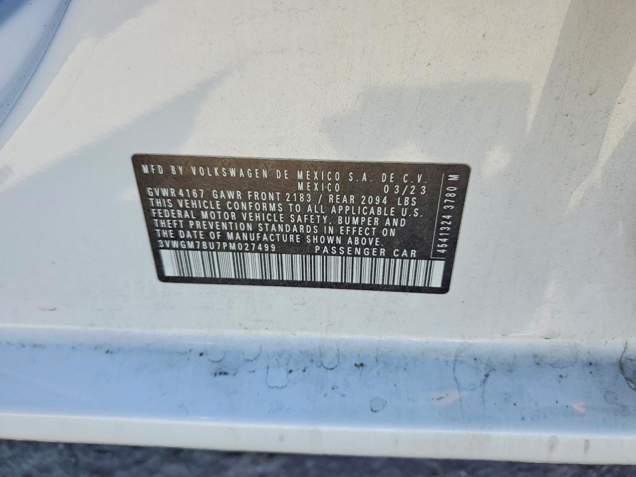 Volkswagen Jetta SEL 2023
