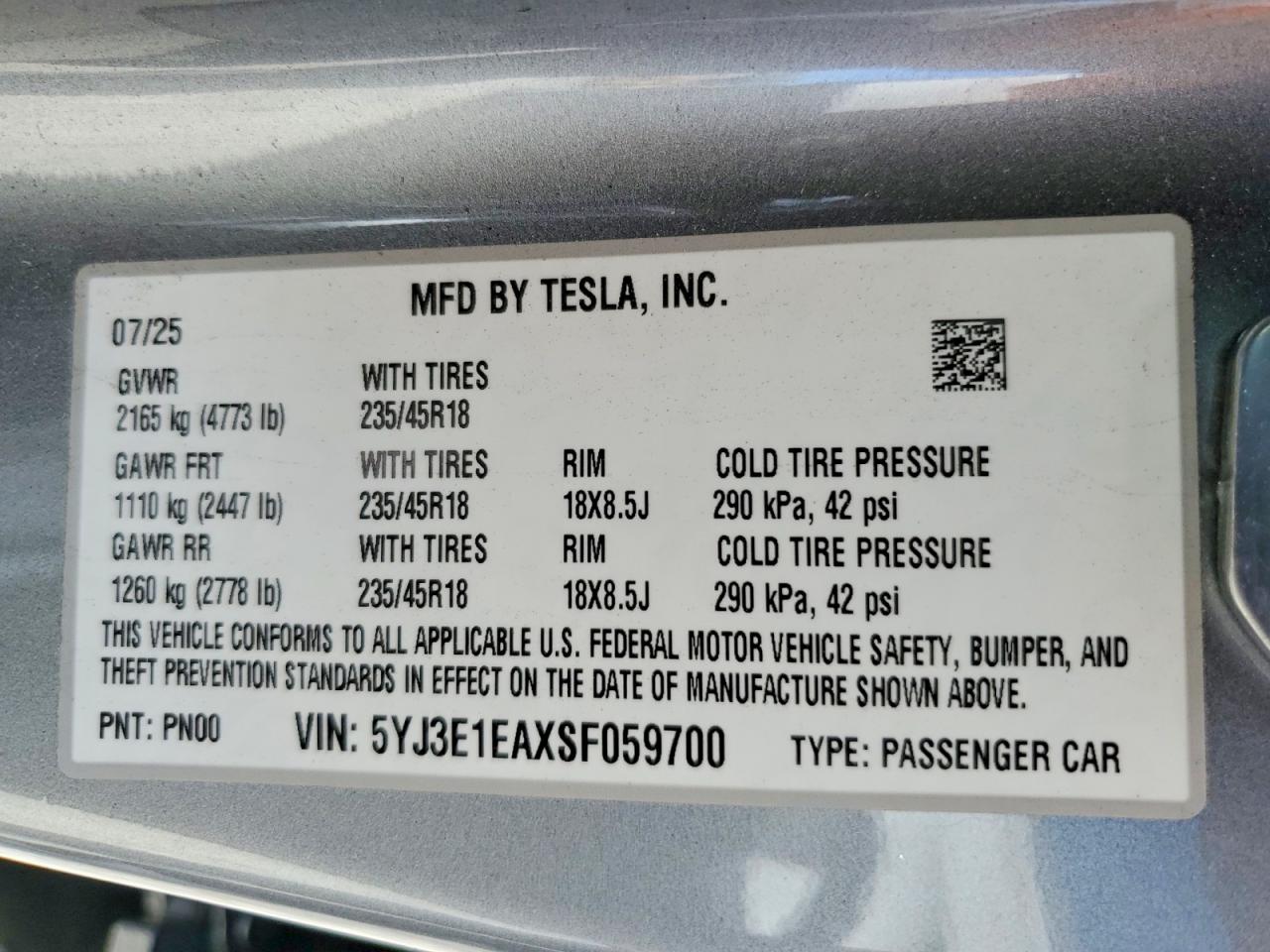 Tesla Model 3 2025