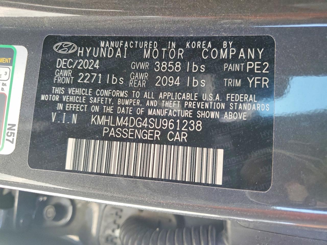 Hyundai Elantra SEL SPORT 2025