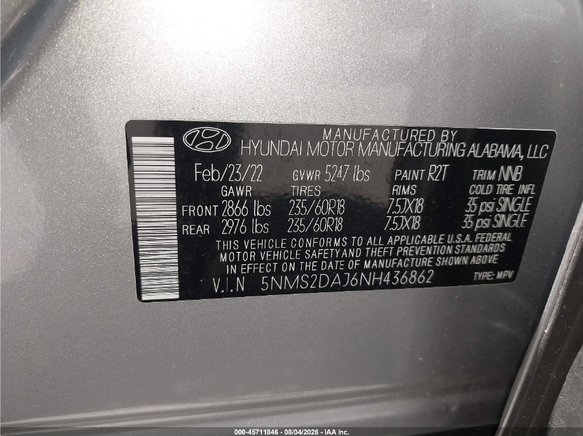 Hyundai Santa Fe SEL 2022