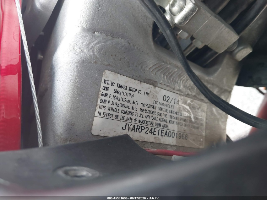 Yamaha FJR1300 2014