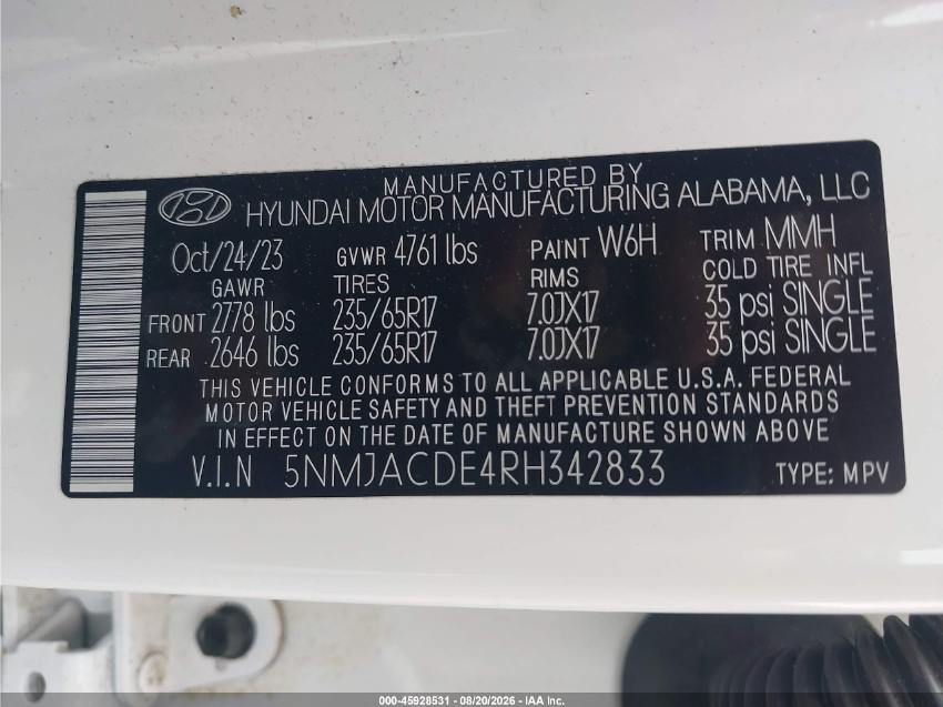 Hyundai Tucson SE 2024