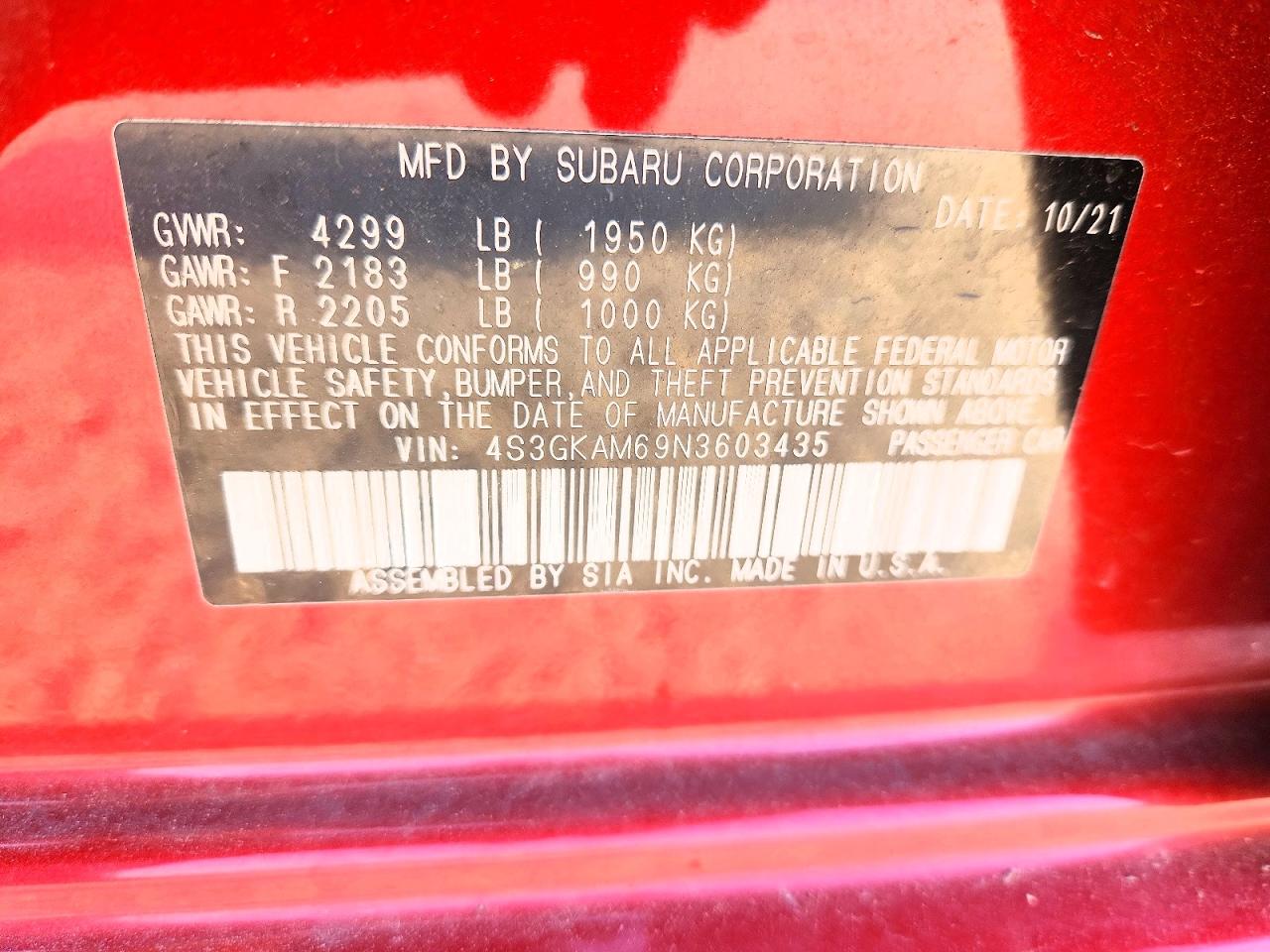 Subaru Impreza SPORT 2022
