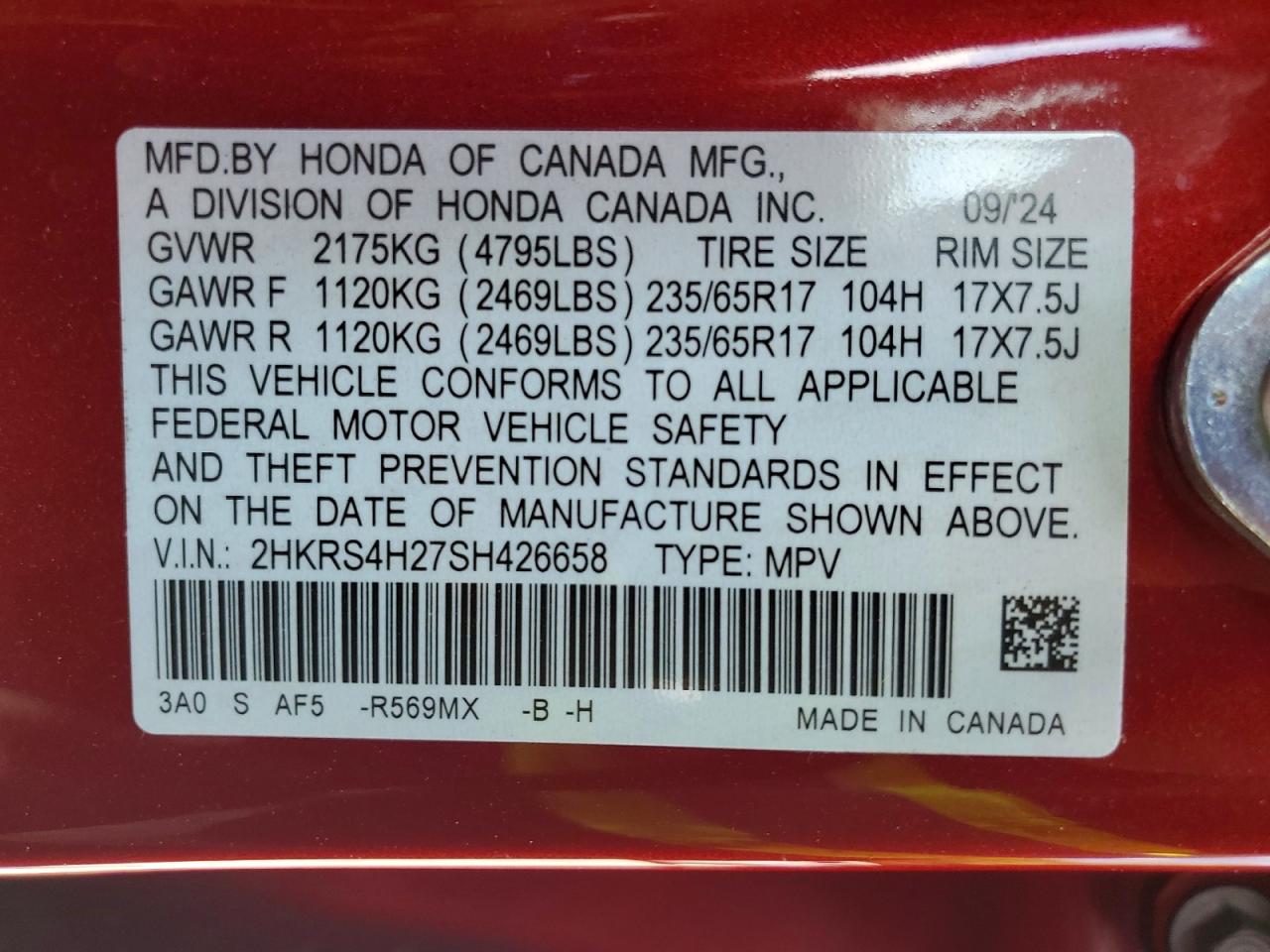 Honda CR-V LX 2025