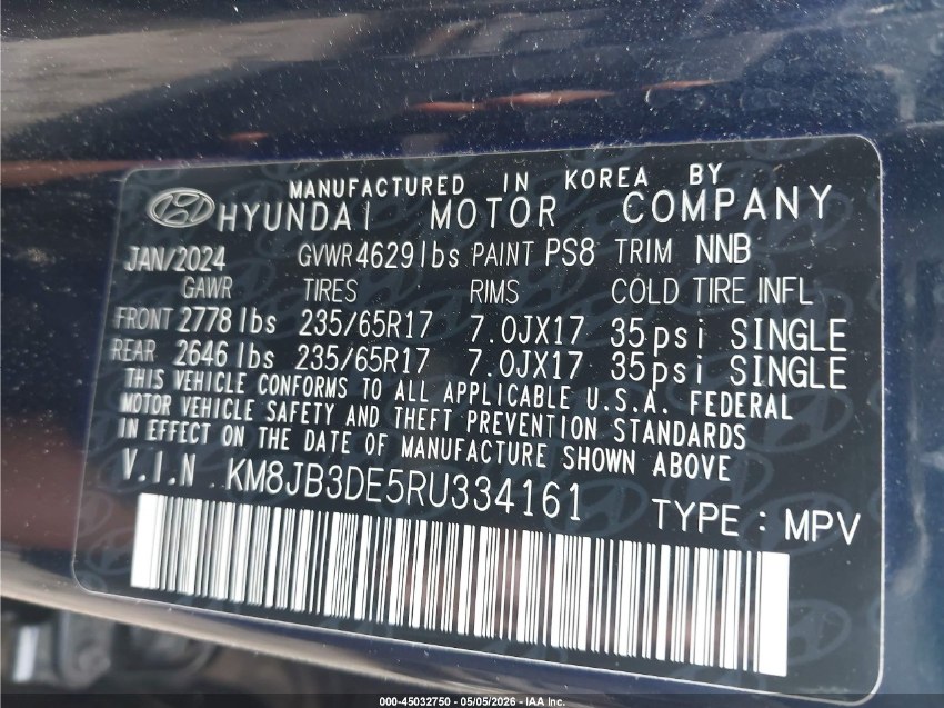 Hyundai Tucson SEL 2024