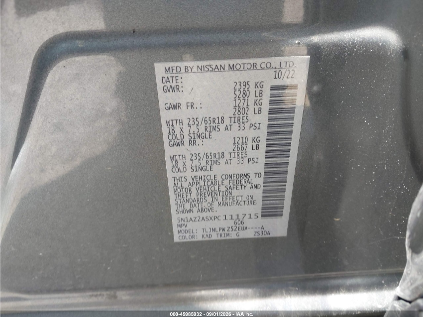 Nissan Murano S INTELLIGENT 2023