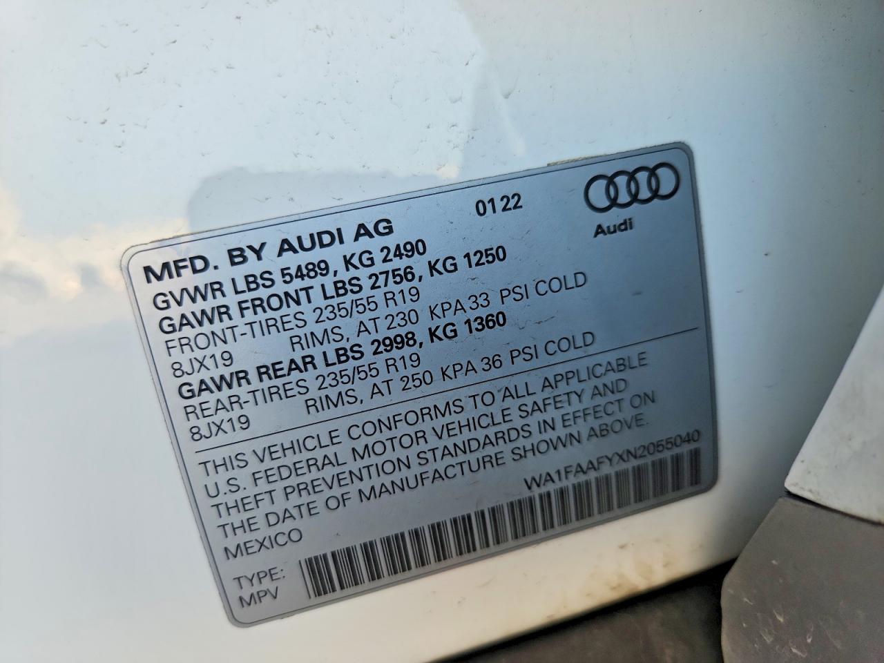 Audi Q5 PRESTIGE 45 2022