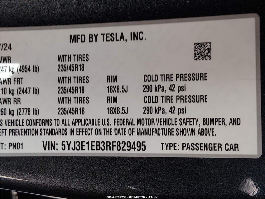 Tesla Model 3 2024