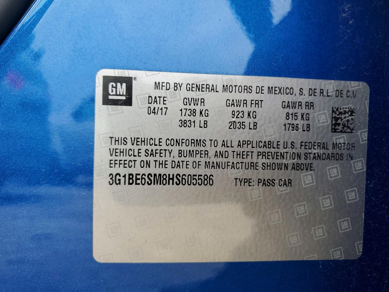 Chevrolet Cruze LT 2017