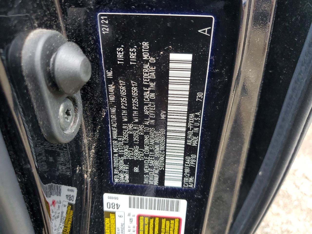 Toyota Sienna XLE 2022