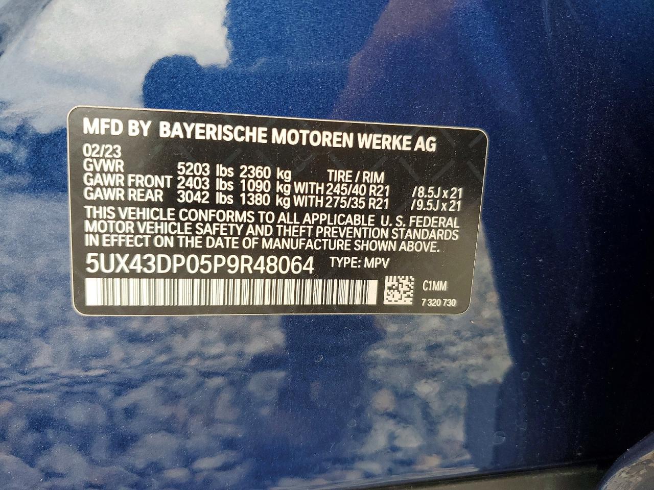 BMW X3 SDRIVE30I 2022