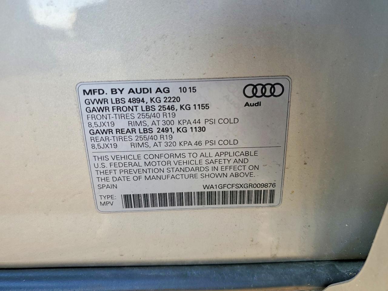Audi Q3 PRESTIGE 2016