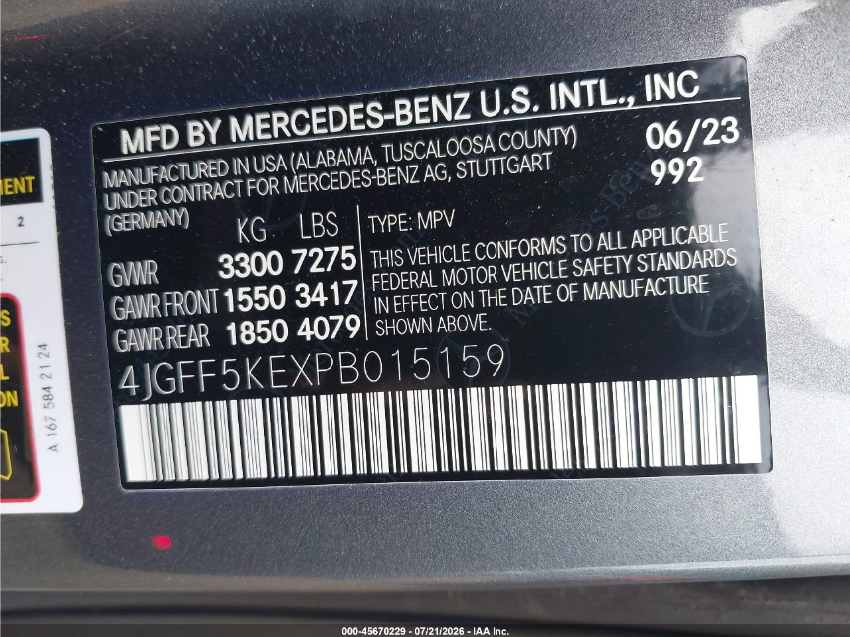 Mercedes GLS 450 4MATIC 2023