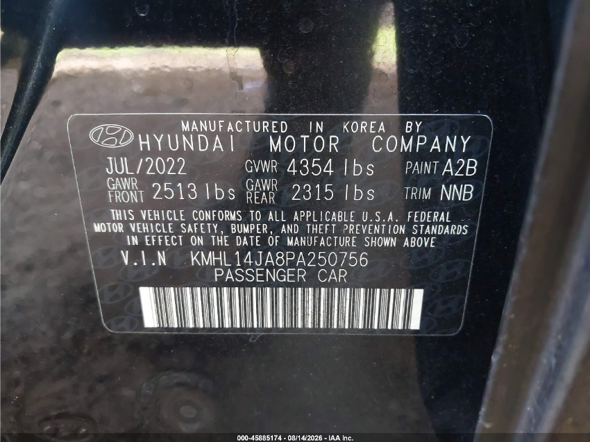 Hyundai Sonata SEL 2023