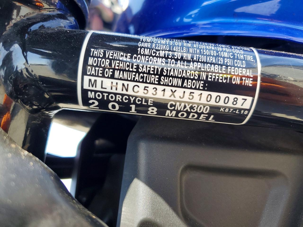 Honda CMX300 2018