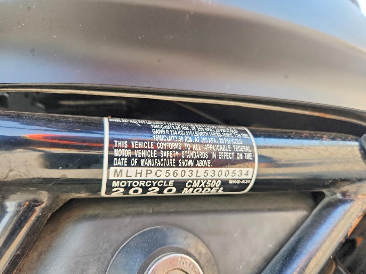 Honda CMX500 2020