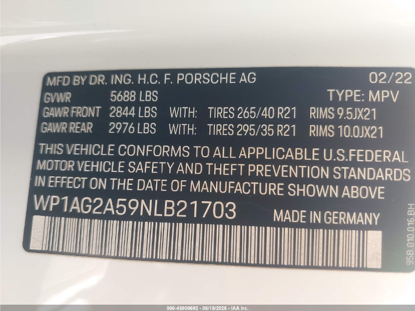 Porsche Macan S 2022