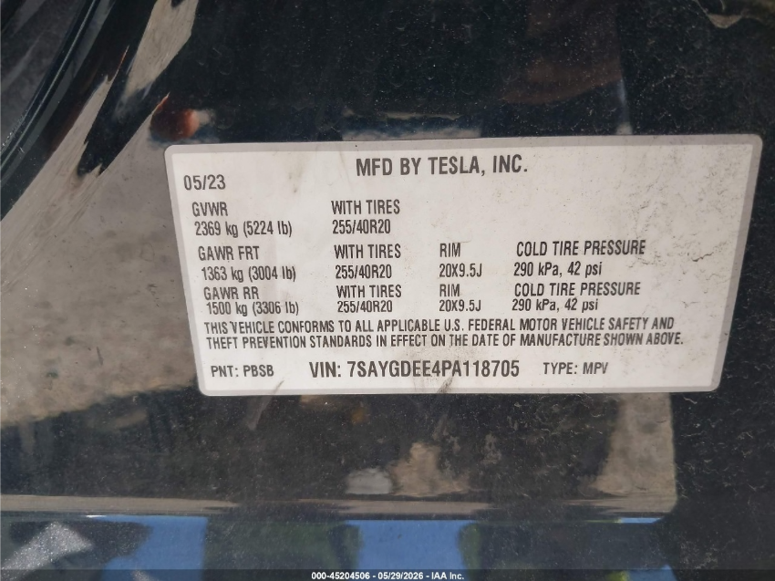 Tesla Model Y LONG RANGE DUAL MOTOR ALL-WHEEL DRIVE 2023