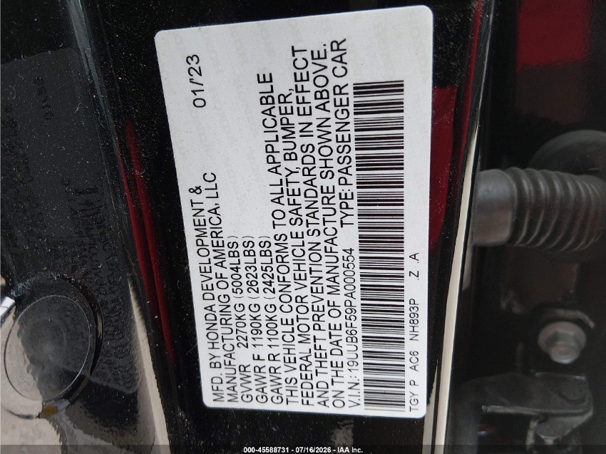 Acura TLX A-SPEC PACKAGE 2023
