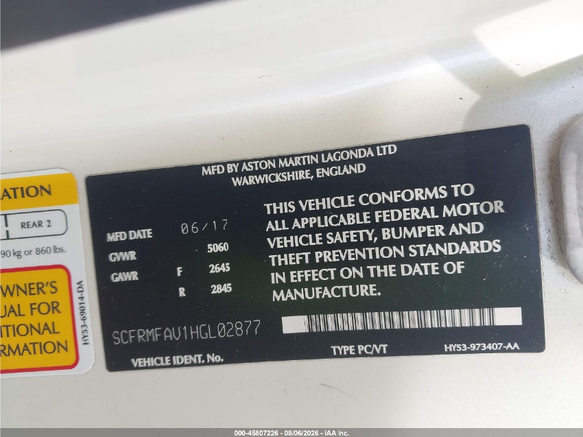 Aston Martin DB11 LAUNCH EDITION 2017