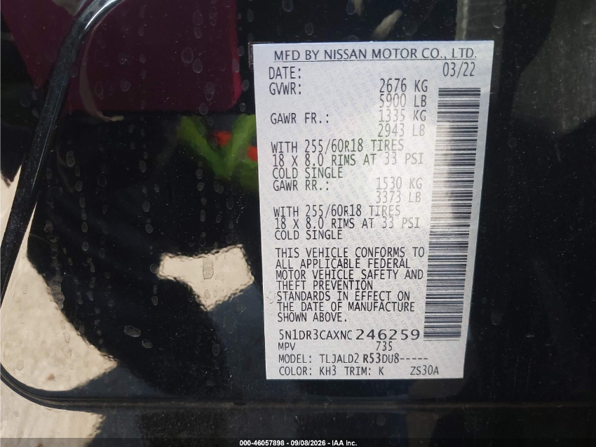 Nissan Pathfinder SL 2022